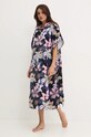 Roxy prosop din bumbac Stay Magical Printed ERJAA04299 negru AW24
