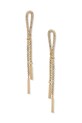 Dkny kolczyki cyrkonia złoty 04G00652
