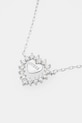 Strieborný náhrdelník Guess JSBN04.459JW strieborná AW24