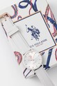 Accesorii U.S. Polo Assn. ceas LUCYCRYSTAL USP8264RG alb