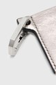 AllSaints carcasa din piele HEX CARDHOLDER W173XB argintiu
