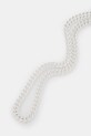 Ασημένιο κολιέ HATTON LABS Classic Cuban Chain M HL.W4.384.SL ασημί AW24