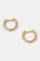 Pozlacené náušnice HATTON LABS Curve Earrings S stříbro zlatá HL.W4.637.GL