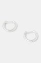 Ασημένια σκουλαρίκια HATTON LABS Curve Earrings S ασημί HL.W4.637.SL