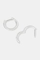 Срібні сережки HATTON LABS Curve Earrings S HL.W4.637.SL срібний AW24