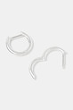 Srebrne naušnice HATTON LABS Curve Earrings S HL.W4.637.SL srebrna AW24