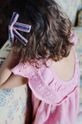 Dječje ukosnice za kosu Konges Sløjd 2 PACK LONG VELVET BOW HAIR CLIPS 2-pack KS101786