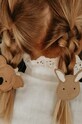 Детская заколка для волос Donsje Josy Classic Hairclip Bunny 6009002. бежевый