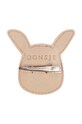 Девочка Детская заколка для волос Donsje Josy Classic Hairclip Bunny 6009002. бежевый