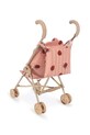 Djevojčice Kolica za lutke Konges Sløjd DOLL LADYBUG GLITTER STROLLER KS102209 roza