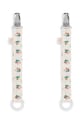 Klip na cumlík Konges Sløjd 2 PACK PACIFIER STRAP 2-pak 2-pak béžová KS101362