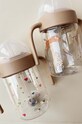Дитяча пляшечка Konges Sløjd BOTTLE WITH HANDLE бежевий KS101439