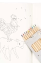 Βιβλίο με σελίδες χρωματισμού Konges Sløjd COLORING BOOK AND CRAYONS μπλε KS101465