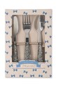 Sada příborů pro děti Konges Sløjd GLITTER CUTLERY KS101531 modrá AW24