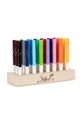 Konges Sløjd zestaw markerów MARKERS IN WOODEN BLOCK 24 PCS FSC 24-pack beżowy KS101597