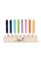 Konges Sløjd zestaw markerów MARKERS IN WOODEN BLOCK 24 PCS FSC 24-pack KS101597 beżowy AW24