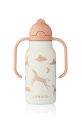 Θερμικό μπουκάλι για παιδιά Liewood Kimmie Water Bottle 250 ml μπεζ LW19618