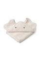Liewood prosop din bumbac pentru bebeluși Albert Elephant Hooded towel LW19623 bej AW24