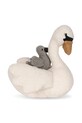 Konges Sløjd jucărie pentru bebe ACTIVITY MUSIC SWAN KS101882 alb AW24