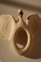 Konges Sløjd dințisor pentru bebelusi TEETHER SWAN alb KS102123