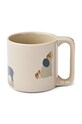 Liewood cană pentru bebelusi Callan Porcelain Cup bej LW17400