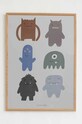 Плакат Liewood Beverly Poster LW17917 серый AW24