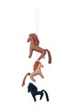 Liewood dekoracja Waka Horse Mobile 3-pack LW18139 różowy AW24