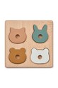 Liewood puzzle-uri din lemn Suki Puzzle LW18305 bej AW24