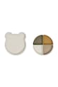Тарілка Liewood Arne divider plate LW14317 бежевий AW24