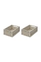 Kutija za pohranu Liewood Weston Storage Box M 2-pack 2-pack siva LW14677