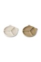 Liewood zestaw talerzy Stacy Divider Suction Plate 2-Pack 2-pack 2-pack beżowy LW15122