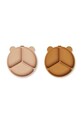 Κοριτσίστικα Σετ πιάτων Liewood Stacy Divider Suction Plate 2-Pack 2-pack LW15122 κίτρινο