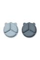 Chłopiec Liewood zestaw talerzy Stacy Divider Suction Plate 2-Pack 2-pack LW15122 niebieski
