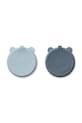 Liewood zestaw talerzy Stacy Divider Suction Plate 2-Pack 2-pack niebieski LW15122