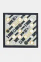 Карманный платок из шелка Moschino чёрный M3100.3627