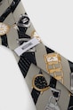 Moschino krawat jedwabny M5788.55059 szary AW24