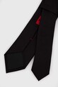 Hodvábna kravata HUGO 50522110 čierna AW24