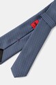 HUGO krawat z dodatkiem jedwabiu 50520645 niebieski SS26