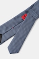 HUGO krawat z dodatkiem jedwabiu 50520645 niebieski SS26