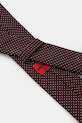 Γραβάτα με προσθήκη μεταξιού HUGO 50520645 καφέ SS26
