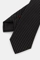 Kravata s hedvábím HUGO 50520645 černá SS26