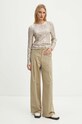 Bruuns Bazaar longsleeve IlexBBRound neck BBW4156 złoty AW24