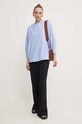 Weekend Max Mara bluza din bumbac 2425116101600 albastru AW24