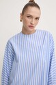 Weekend Max Mara bluza din bumbac albastru 2425116101600