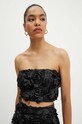 Rotate top Cropped Top uni negru 112949100