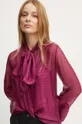 Блузка с примесью шелка Liu Jo розовый WF4219.T2664