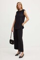 Max Mara Leisure bluzka 2426946037600 czarny AW24