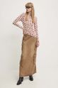 Stine Goya longsleeve SG5888 brązowy AW24