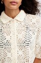 Одежда Хлопковая рубашка AllSaints MILLY TOP W031KA бежевый