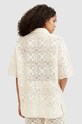 Хлопковая рубашка AllSaints MILLY TOP бежевый W031KA